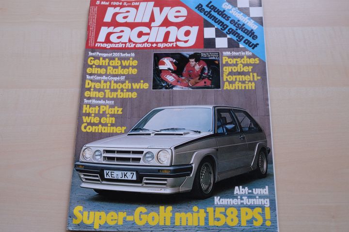 Deckblatt Rallye Racing (05/1984)